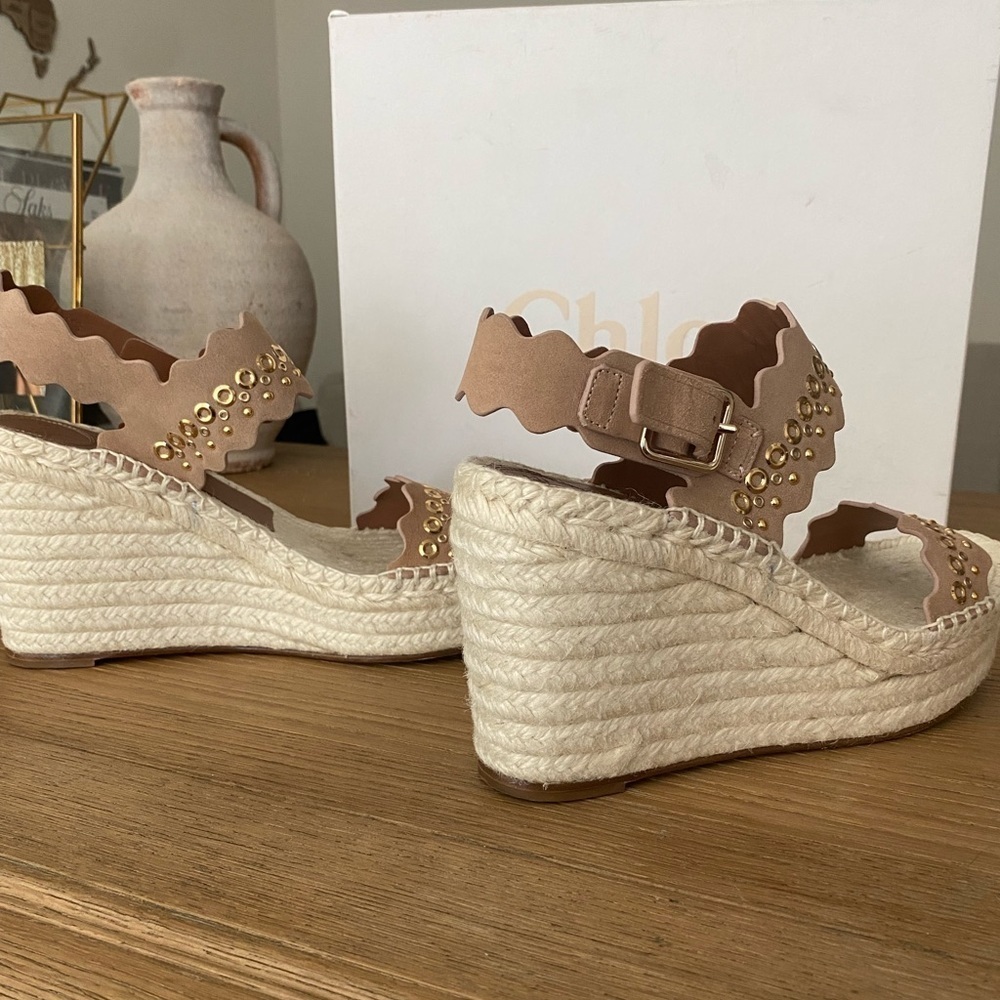 Chloe Lauren espadrilles in maple pink - Picture 6 of 7